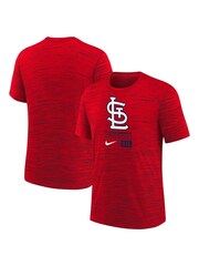 Fanatics Red MLB St. Louis Cardinals Large Logo Velocity T-Shirt - Image 1 of 3