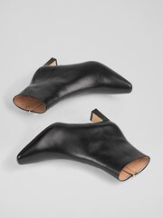 LK Bennett Black Margaux Blunt Toe Boots - Image 3 of 4