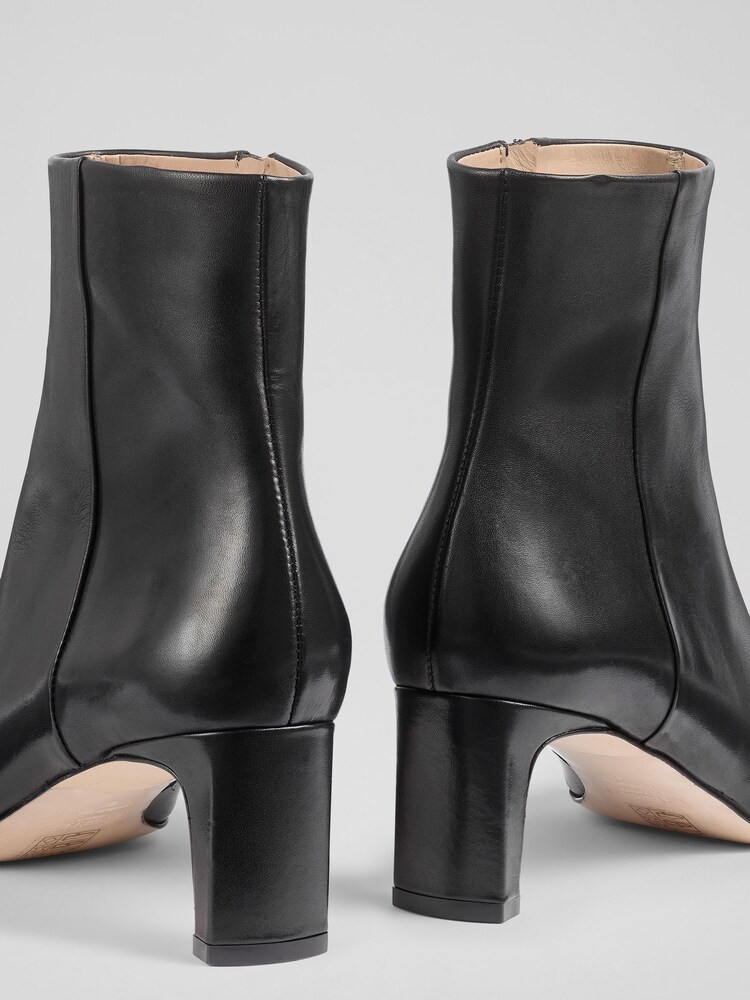 LK Bennett Black Margaux Blunt Toe Boots - Image 4 of 4