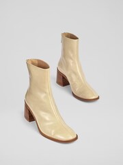 LK Bennett Natural Camila Front Seam Casual Boots - Image 3 of 4