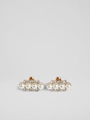 LK Bennett Metallic Amary Clear Mini Bar Shoe Clip - Image 1 of 3