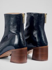 LK Bennett Blue Camila Front Seam Casual Boots - Image 4 of 4