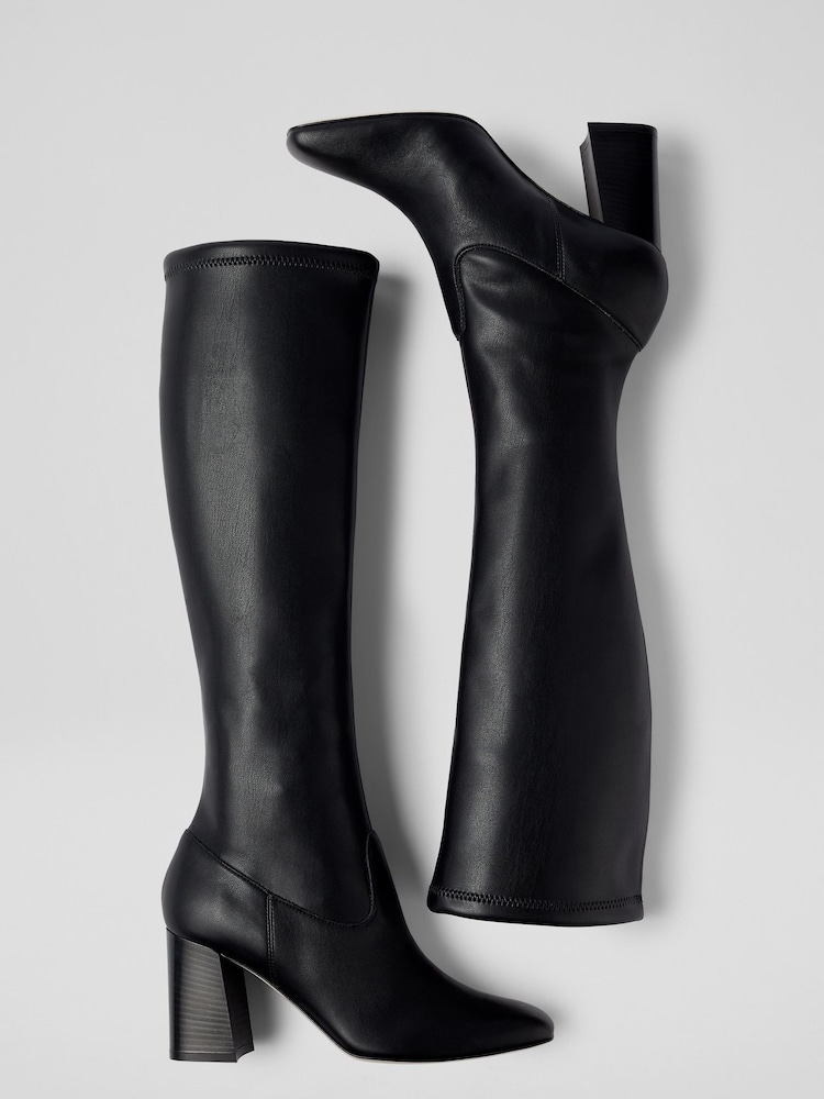 LK Bennett Carter High Block Stretch Knee Boots - Bild 2 von 2