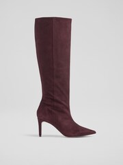 LK Bennett Astrid Bournville Pointed Semi Fitted Brown Boots - Bild 1 von 4