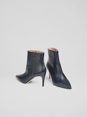 LK Bennett Blue Aster Stiletto Ankle Boots - Image 3 of 4