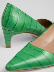 LK Bennett Green Ava Kitten Heel Courts - Bild 4 von 4
