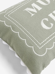 Sage Green Mum's Chair Slogan Cushion - Image 5 of 5