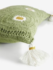 Floral Daisy Crochet Cushion - Изображение 4 из 5