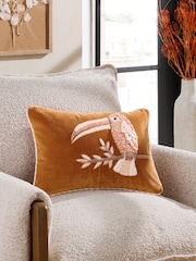 Embroidered Toucan Cushion - Изображение 1 из 5