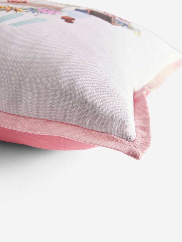 Pink Flower Market Cushion - Image 4 of 5