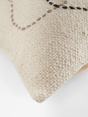 Natural Embroidered Floral Vase Cushion - Image 5 of 5