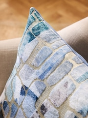 100% Cotton Ria 40 x 59cm Abstract Velvet Cushion - Изображение 2 из 5