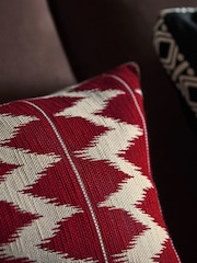 Red 40 x 59cm Global Zig Zag Cushion - Image 2 of 6