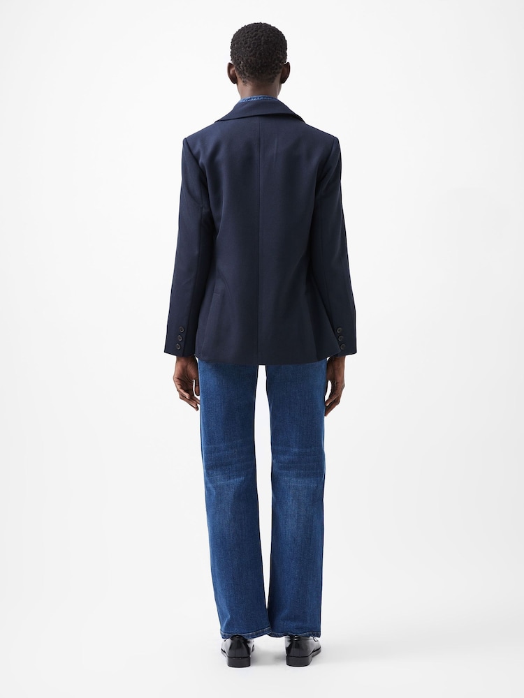 French Connection Blue Florence Twill Blazer - Image 2 of 4