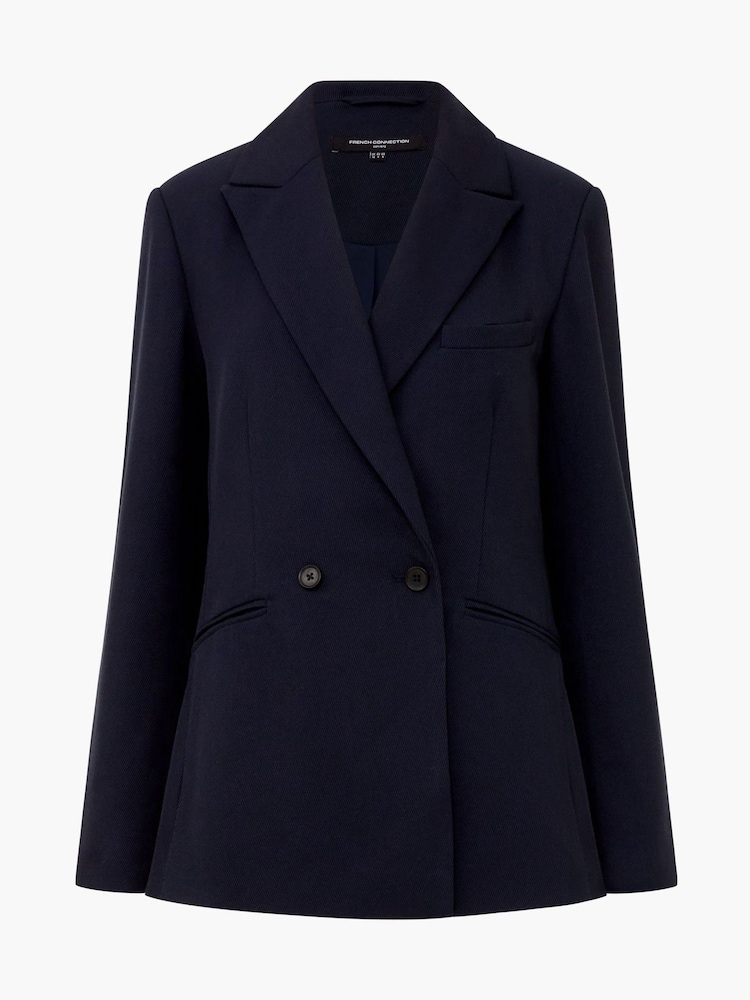 French Connection Blue Florence Twill Blazer - Image 4 of 4