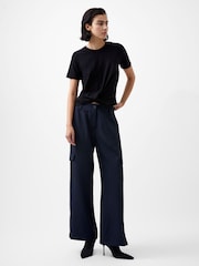 French Connection Black Jersey RIianna Top - Image 1 of 4