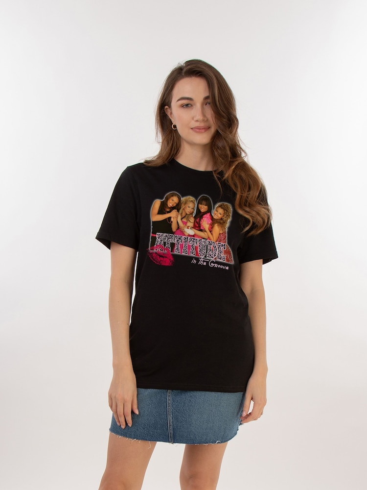 Brands In Black Women Boyfriend Fit The Cheetah Girls Attitude Disney 100% Cotton T-Shirt - Image 1 of 3