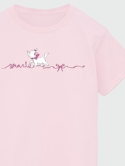 Brands In Pink Girls Disney The Aristocats Marie Ribbon 100% Cotton T-Shirt - Image 3 of 3