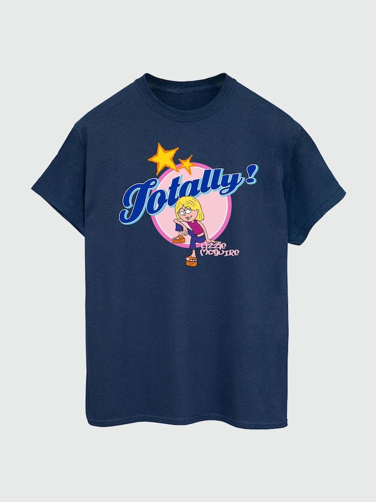 Brands In Blue Women Boyfriend Fit Disney Lizzie McGuire Totally 100% Cotton T-Shirt - Image 2 of 3