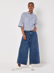 Apricot White Cropped Boxy Shirt - Image 2 of 5