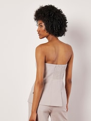 Apricot Grey Tailored Bandeau Waistcoat - Image 2 of 5