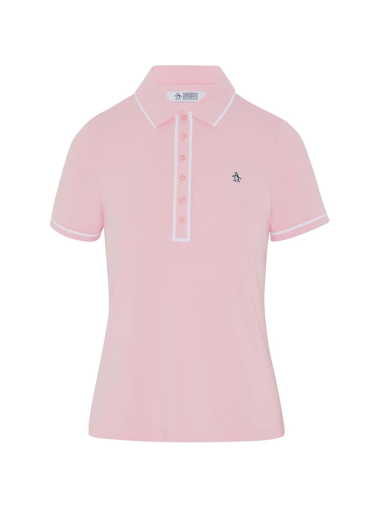 Original Penguin Golf Pink Short Sleeve Polo Shirt - Image 4 of 5