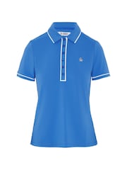 Original Penguin Golf Blue Short Sleeve Polo Shirt - Image 4 of 5