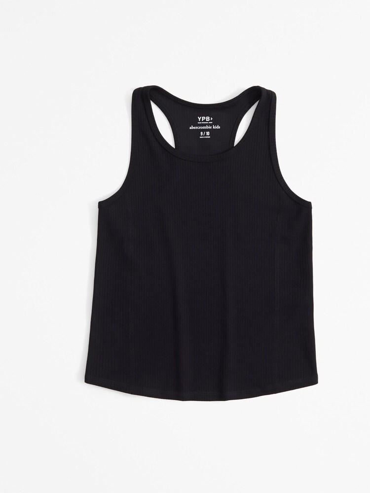Abercrombie & Fitch Слим фит Активный спорт черный танк-топ - Изображение 1 из 1
