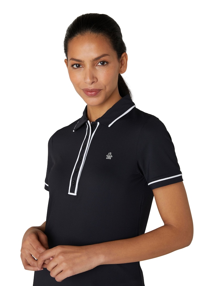 Original Penguin Golf Short Sleeve Black Polo Shirt - Image 1 of 4