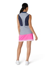 Original Penguin Golf Geo Print Sleeveless Polo Shirt - Image 2 of 5