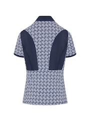 Original Penguin Golf Geo Print Short Sleeve Black Polo Shirt - Image 5 of 5