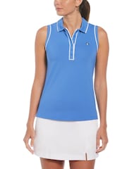 Original Penguin Golf Sleeveless Polo Shirt with Piping - Image 1 of 4