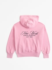 Abercrombie & Fitch Pink Ballet Dance Back Print Graphic Hoodie - Image 2 of 4