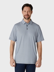 Callaway Apparel Blue Tee All Over Print Polo Shirt - Image 1 of 7
