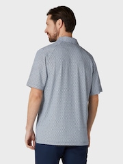 Callaway Apparel Blue Tee All Over Print Polo Shirt - Image 2 of 7
