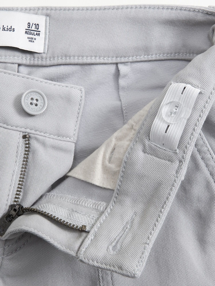 Abercrombie & Fitch Grey Wide Leg Cargo Trousers - Image 3 of 3 Abercrombie & Fitch Grey Wide Leg Cargo Trousers - Image 3 of 3