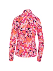 Callaway Apparel Pink Geometric Floral Print Sun Protection Top - Image 2 of 2
