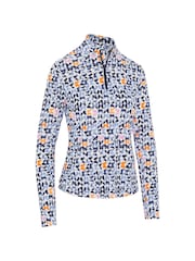 Callaway Apparel Butterfly Geo принт солнцезащитный белый топ - Изображение 1 из 2