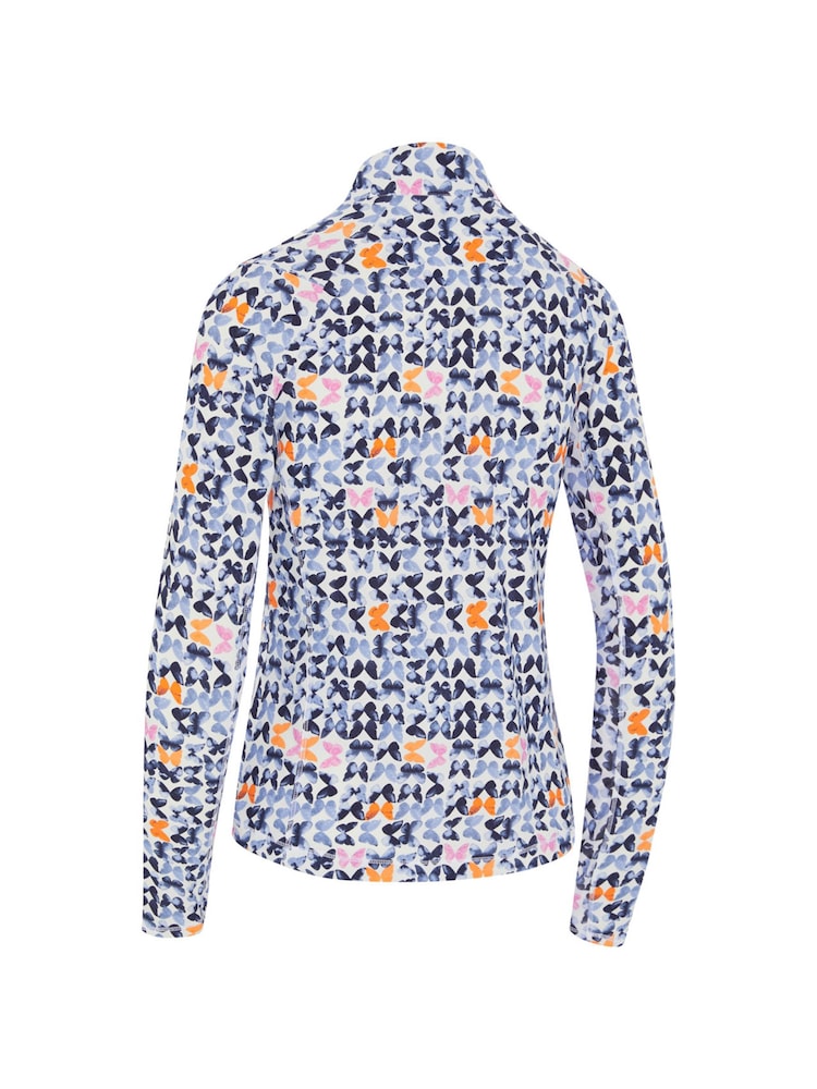 Callaway Apparel Butterfly Geo принт солнцезащитный белый топ - Изображение 2 из 2