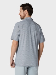 Callaway Apparel All Over Print Black Polo Shirt - Image 2 of 5