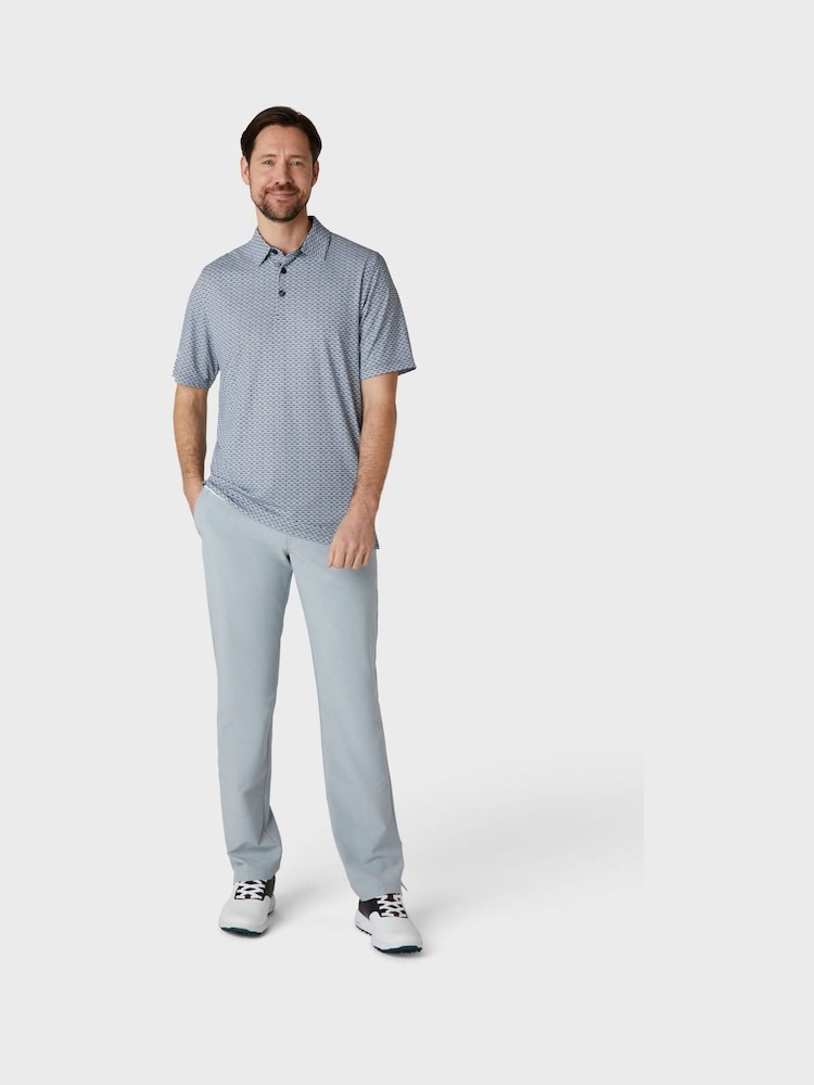 Callaway Apparel All Over Print Black Polo Shirt - Image 3 of 5