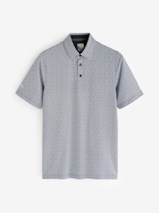 Callaway Apparel All Over Print Black Polo Shirt - Image 5 of 5