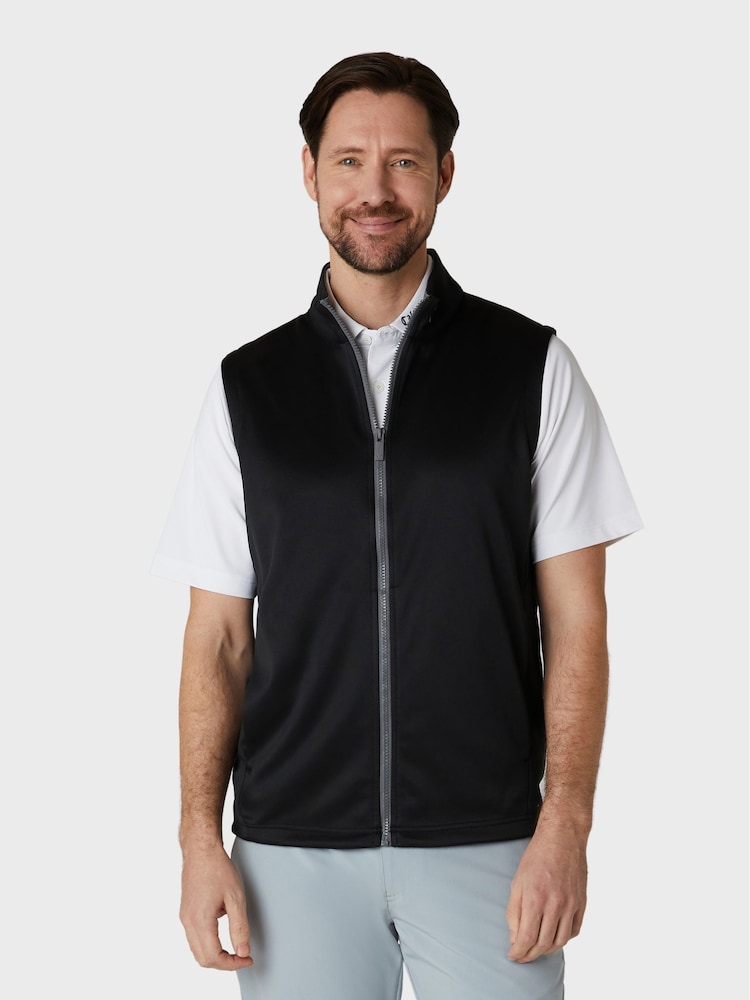 Майка на молнии черного цвета Callaway Apparel - Image 1 of 5