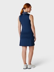 Callaway Apparel Blue Sleeveless Dress Featuring Removeable Shorts - Image 2 of 5