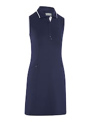 Callaway Apparel Blue Sleeveless Dress Featuring Removeable Shorts - Image 4 of 5