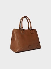 Osprey London The Oxford Leather Brown Hobo Bag - Image 3 of 6