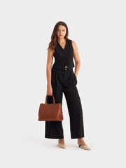 Osprey London The Oxford Leather Brown Hobo Bag - Image 6 of 6