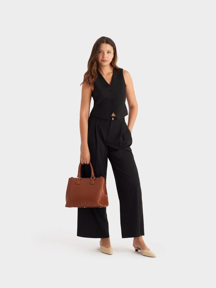 Osprey London The Oxford Leather Brown Hobo Bag - Image 6 of 6