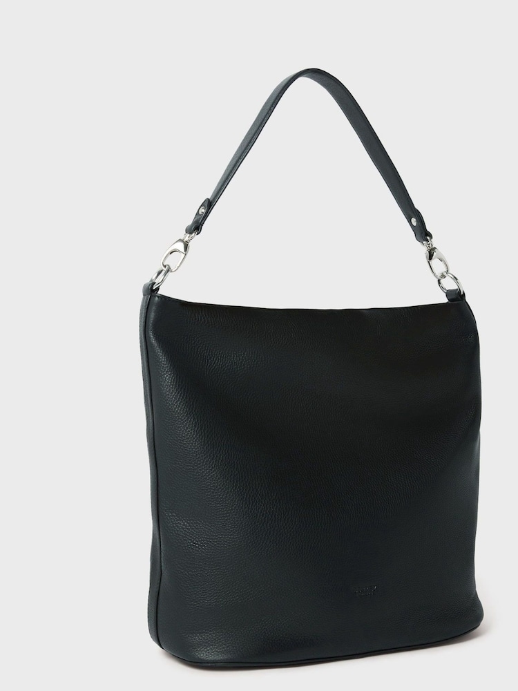 črna - Osprey London The Kelso Large Leather Hobo Brown Bag - Slika 2 iz 5