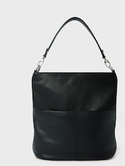 črna - Osprey London The Kelso Large Leather Hobo Brown Bag - Slika 4 iz 5